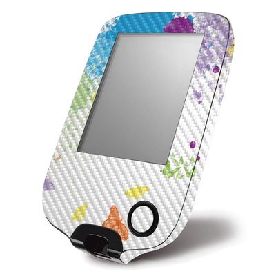 MightySkins Carbon Fiber Skin for Abbott Freestyle Libre 1 & 2 - Splash of Color | Protective, Durable Textured Carbon Fiber Finish | Easy to Apply, Remove, and Change Styles | Made in The USA