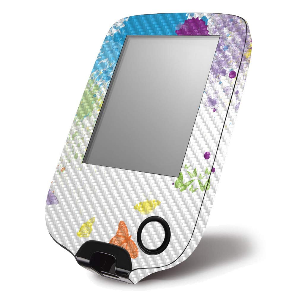 MightySkins Carbon Fiber Skin for Abbott Freestyle Libre 1 & 2 - Splash of Color | Protective, Durable Textured Carbon Fiber Finish | Easy to Apply, Remove, and Change Styles | Made in The USA