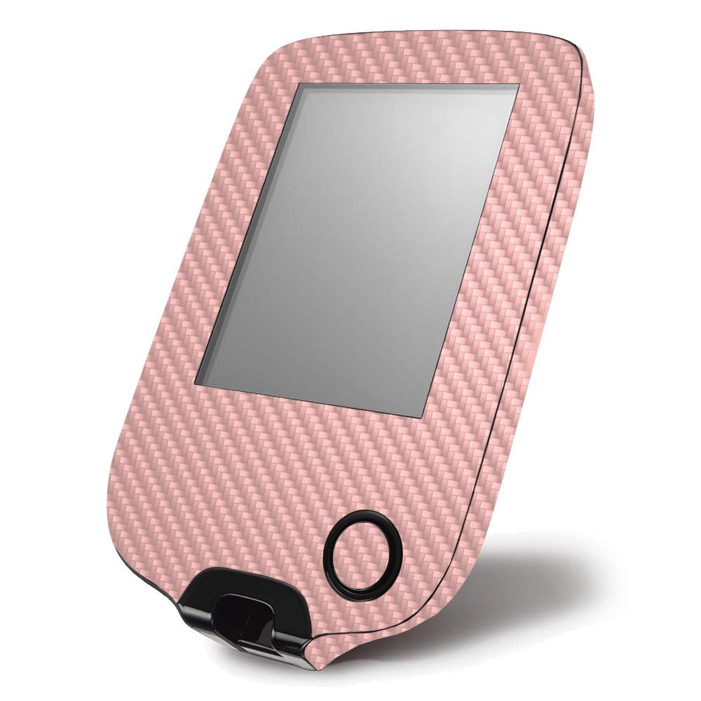 MightySkins Carbon Fiber Skin for Abbott Freestyle Libre 1 & 2 - Solid Blush | Protective, Durable Textured Carbon Fiber Finish | Easy to Apply, Remove, and Change Styles | Made in The USA