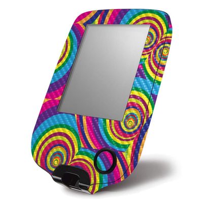 MightySkins Carbon Fiber Skin for Abbott Freestyle Libre 1 & 2 - Groovy 60s | Protective, Durable Textured Carbon Fiber Finish | Easy to Apply, Remove, and Change Styles | Made in The USA
