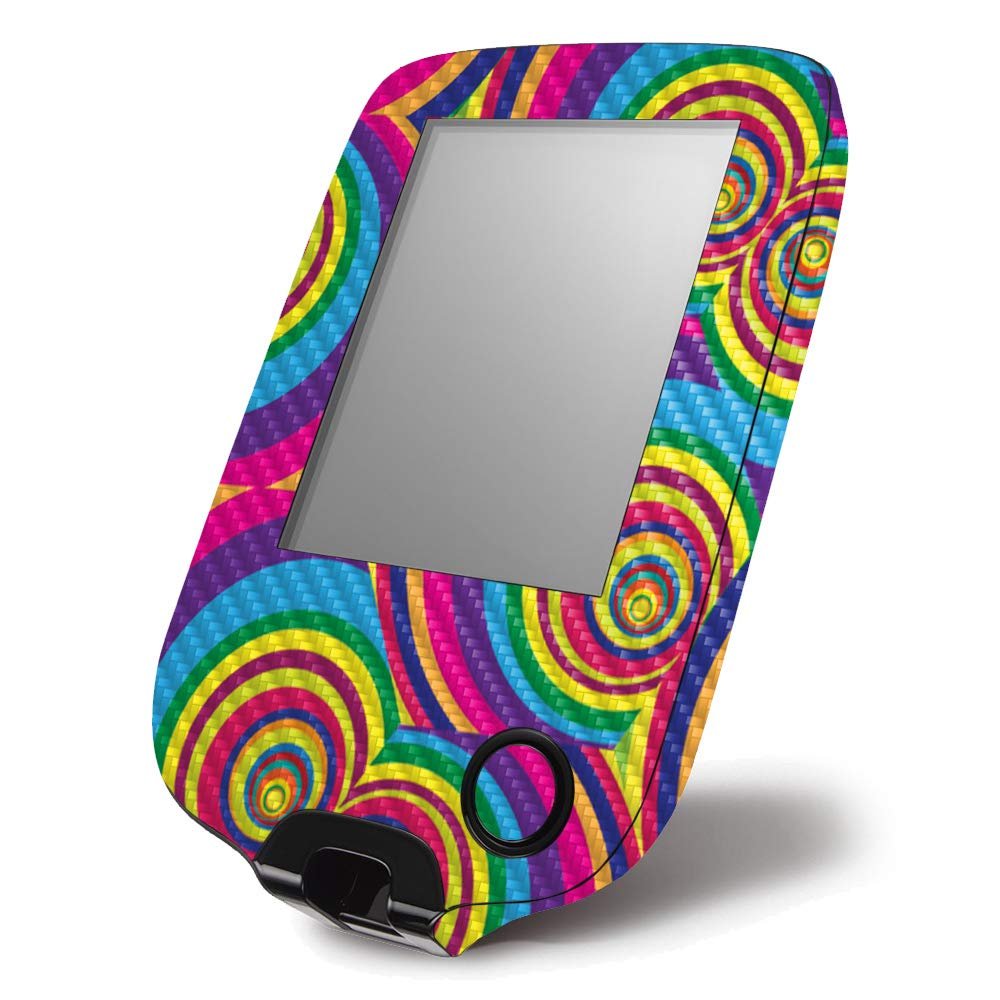 MightySkins Carbon Fiber Skin for Abbott Freestyle Libre 1 & 2 - Groovy 60s | Protective, Durable Textured Carbon Fiber Finish | Easy to Apply, Remove, and Change Styles | Made in The USA