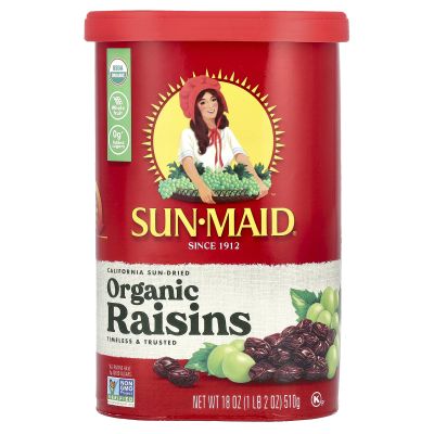 SUN-MAID Organic Raisins, 18 oz (us)