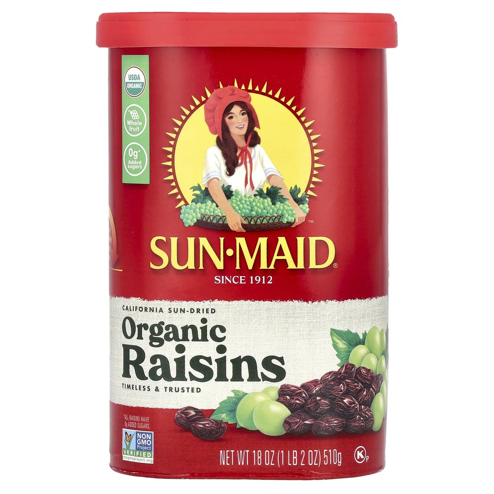 SUN-MAID Organic Raisins, 18 oz (us)