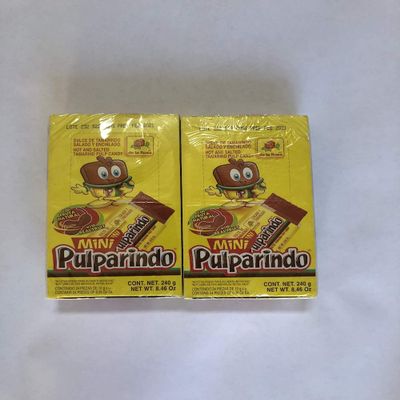 MINI PULPARINDO HOT AND SALATED TAMARIND PULP CANDY CONTAINS 24 PCS PER BOX (2 PACK)