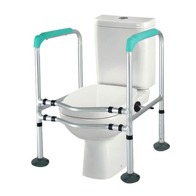 Toilet Safety Frame,Bathroom Safety Rail,Elderly Disabled Accessible Toilets and Assist Handrail Grab Bar,Adjustable Assembly for Seniors
