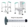 Toilet Safety Frame,Bathroom Safety Rail,Elderly Disabled Accessible Toilets and Assist Handrail Grab Bar,Adjustable Assembly for Seniors view 4