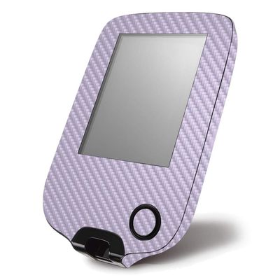 MightySkins Carbon Fiber Skin for Abbott Freestyle Libre 1 & 2 - Solid Lilac | Protective, Durable Textured Carbon Fiber Finish | Easy to Apply, Remove, and Change Styles | Made in The USA