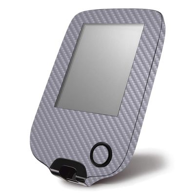 MightySkins Carbon Fiber Skin for Abbott Freestyle Libre 1 & 2 - Solid Gray | Protective, Durable Textured Carbon Fiber Finish | Easy to Apply, Remove, and Change Styles | Made in The USA