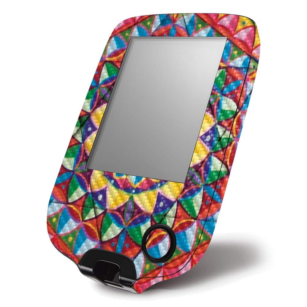 MightySkins Carbon Fiber Skin for Abbott Freestyle Libre 1 & 2 - Rainbow Kaleidoscope | Protective, Durable Textured Carbon Fiber Finish | Easy to Apply, Remove, and Change Styles | Made in The USA