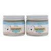 Kids All Natural Fluoride Free Toothpaste  SLS Free Toothpaste with Xylitol, Vegan Gluten Free, Glass Jar Zero Waste Teeth Paste (2-PK, Mint) view 1
