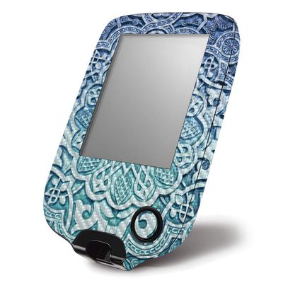 MightySkins Carbon Fiber Skin for Abbott Freestyle Libre 1 & 2 - Carved Blue | Protective, Durable Textured Carbon Fiber Finish | Easy to Apply, Remove, and Change Styles | Made in The USA