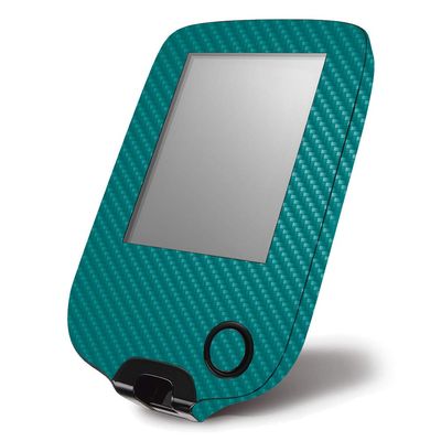 MightySkins Carbon Fiber Skin for Abbott Freestyle Libre 1 & 2 - Solid Teal | Protective, Durable Textured Carbon Fiber Finish | Easy to Apply, Remove, and Change Styles | Made in The USA