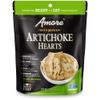 Amore Artichoke Hearts Vegan - Non GMO Certified Ready-to-Eat Herb Infused Vegetables In Resealable Bags, 4.4 Ounce (Pack of 10) view 1