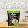 Amore Artichoke Hearts Vegan - Non GMO Certified Ready-to-Eat Herb Infused Vegetables In Resealable Bags, 4.4 Ounce (Pack of 10) view 3