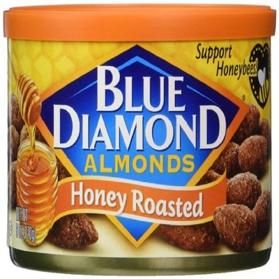 Blue Diamond Almonds, Honey Roasted, 6 Ounce (Pack of 6)