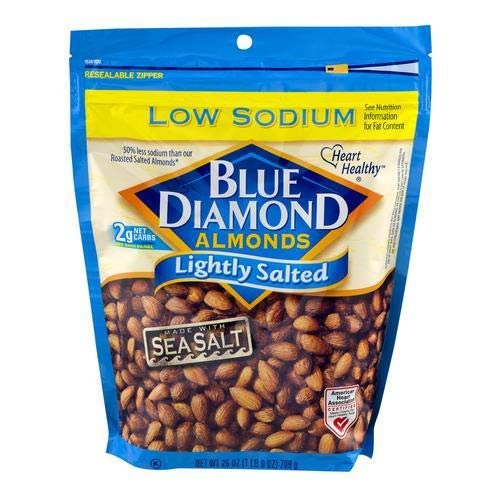 Blue Diamond Lightly Salted Almonds (Pack of 4)