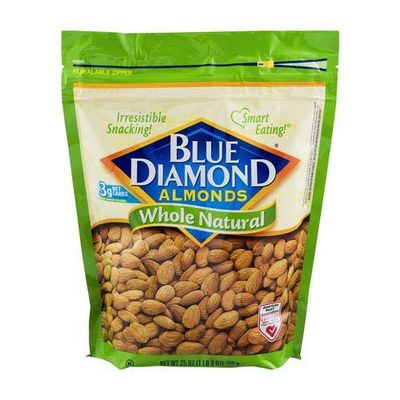 Blue Diamond Whole Natural Almonds (Pack of 4)