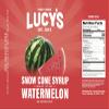 Lucy's Family Owned - Shaved Ice Snow Cone Syrup - Watermelon - 32 oz Syrup Bottle view 3