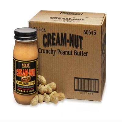 Case of Cream Nut Crunchy Peanut Butter - (6 Jars)
