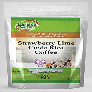 Strawberry Lime Costa Rica Coffee (Gourmet, Naturally Flavored, Whole Coffee Beans) (4 oz, ZIN: 558118) - 3 Pack