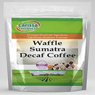 Waffle Sumatra Decaf Coffee (Gourmet, Naturally Flavored, Whole Coffee Beans) (4 oz, ZIN: 559103) - 3 Pack