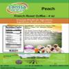 Peach French Roast Coffee (Gourmet, Naturally Flavored, Whole Coffee Beans) (4 oz, ZIN: 555702) view 2
