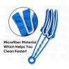 Blind Cleaner Duster Tool, Fan Blade Cleaner, Air Duct Cleaning Tools, Blue Window Blinds Cleaner with Microfiber Sleeve for Fans, Window Blinds, Vents, Shutters(2 Pack -Superio) view 2
