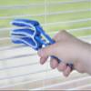Blind Cleaner Duster Tool, Fan Blade Cleaner, Air Duct Cleaning Tools, Blue Window Blinds Cleaner with Microfiber Sleeve for Fans, Window Blinds, Vents, Shutters(2 Pack -Superio) view 4