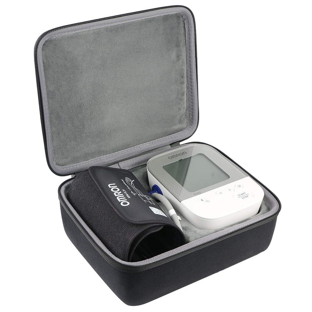 co2CREA Hard Case for OMRON Silver M4 Blood Pressure Monitor Upper Arm Cuff BP5250 BP7250 HEM-7156 HEM-7155T, Portable Travel Case Replacement