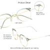 VisionGlobal Bifocal Reading Glasses Blue Light Blocking for Men and Women - Stylish Retro Oval Computer Readers (Up+0.75/Down+3.50) view 4