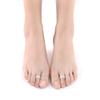 DOMG 4Pair/8Pcs Gel Hammer Toe Crest Cushions, Right/Left Hammertoe Gel Support Pads, Straightener and Corrector for Curled, Curved, Crooked, Overlapping, Clubbed Claw and Mallet Toes Curling Relief view 2