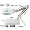 Electronic LED Desk Lamp Magnifier Adjustable Magnifying Inspection Tool (White, 20X Magnifying) view 4