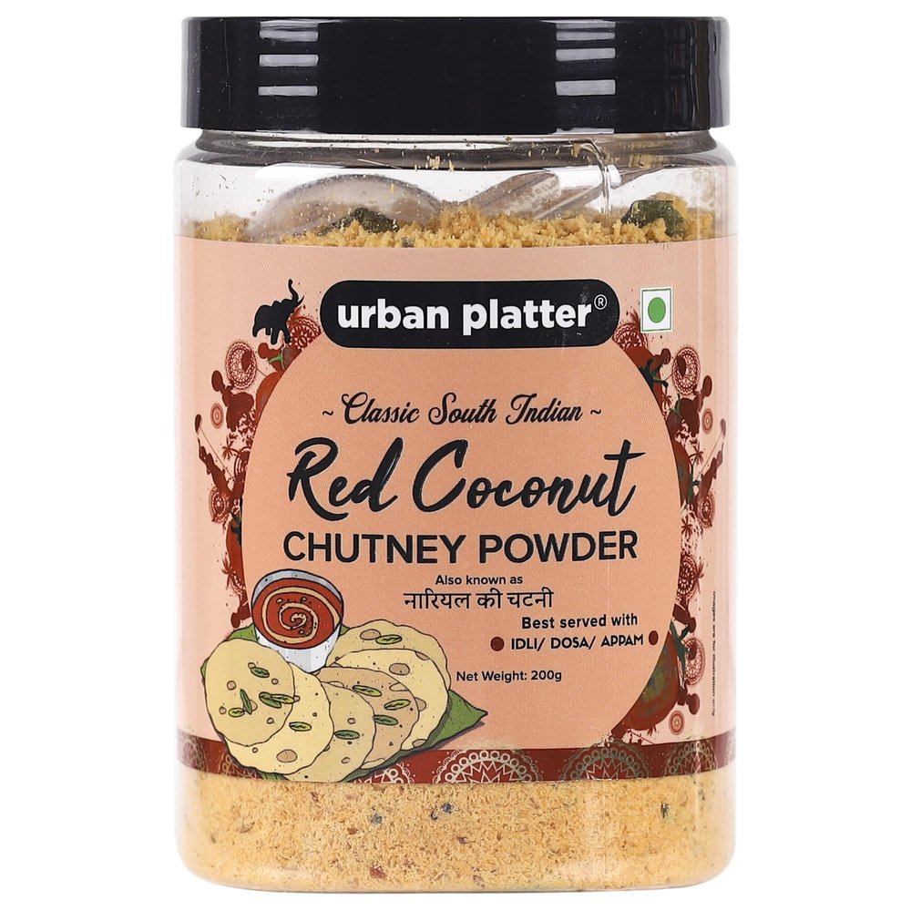 Urban Platter South Indian Style Instant Red Coconut Chutney Powder 200G / 7Oz [Nariyal Ki Chutney Just Add Water]