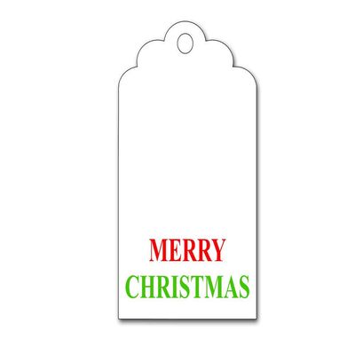 (24 Count) Merry Christmas Gift Tags - (NO String Included)