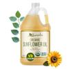 Kevala Organic Sunflower Oil - Oil for Cooking and Baking Processed in a Facility Free of Tree Nuts and Peanuts, Good Carrier for Essential Oils, Kitchen Pantry Staple for your Home, 64 fl oz, 1/2 gal view 1