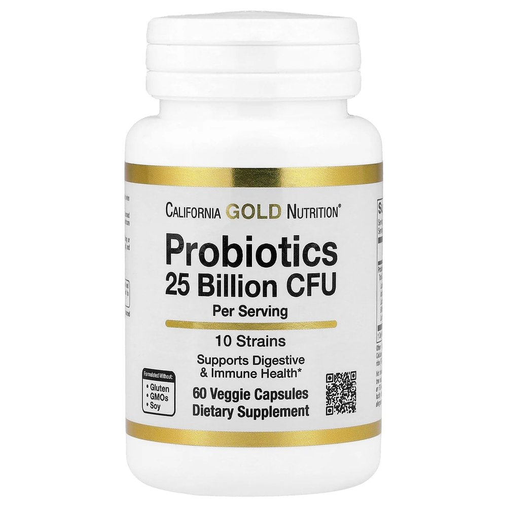 lake avenue nutrition Probiotics, 10 Strain Blend, 25 Billion CFU, Supports Digestive & Immune Health, 60 Veggie Capsules