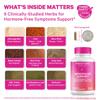 Pink Stork Menopause Support for Women - Hot Flash, Mood, Sleep, Weight, Cortisol & Hormonal Balance - Vegan, Estrogen-Free Perimenopause Relief - Ashwagandha, Maca - 60 Capsules view 2