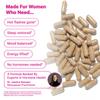 Pink Stork Menopause Support for Women - Hot Flash, Mood, Sleep, Weight, Cortisol & Hormonal Balance - Vegan, Estrogen-Free Perimenopause Relief - Ashwagandha, Maca - 60 Capsules view 3