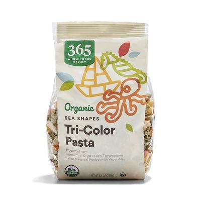 365 by Whole Foods Market, Organic Tri-Color Pasta, Sea Shapes, 8.8 Ounce