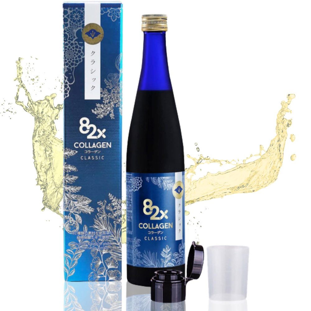 82X Classic Collagen - Marine Fish Tuna Collagen Peptides Liquid Drink for Skin Hair Nails from Japan with 82 Fermented Plants, Vitamins, Minerals & Supplements