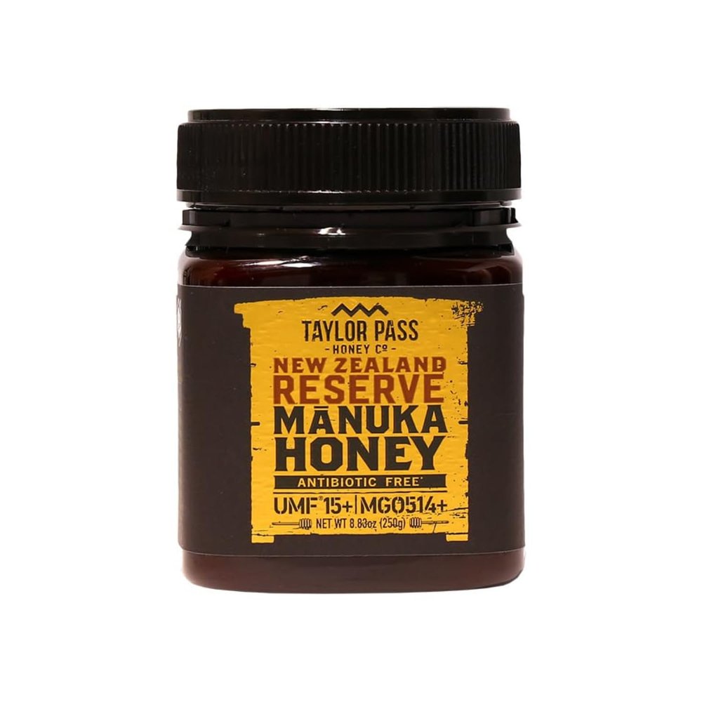 Taylor Pass Honey Co Manuka Honey UMF 15+ MGO 514+ | Monofloral New Zealand Honey | Premium, Sustainable, Non-GMO, Halal, UMF Certified | BPA-Free Jar | 8.83 oz