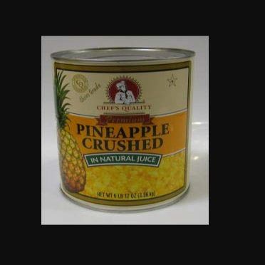 Chef's Quality Choice Crushed Pineapple can 108 Oz