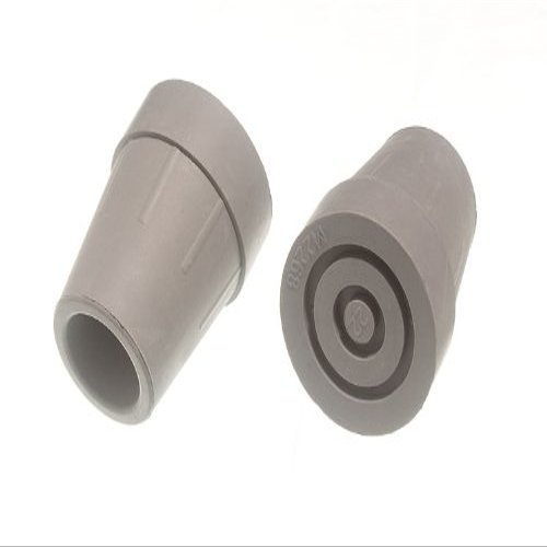 100 x CRUTCH FRAME FERRULES GREY RUBBER WITH METAL INSERT 22MM 7/8" ID