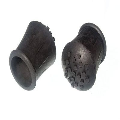 12 x Walking Stick Crutch Frame Ferrule Black Rubber 1 INCH 25MM ID