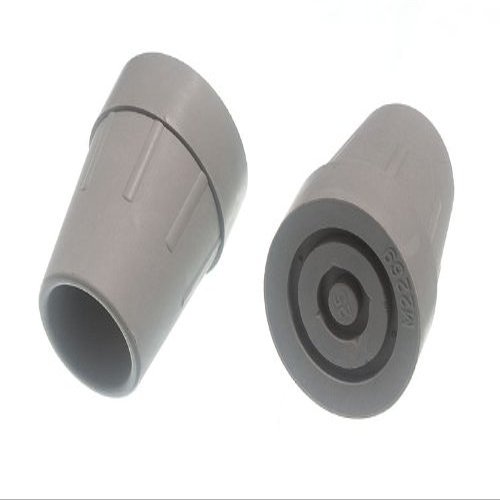 100 x Crutch Frame FERRULES Grey Rubber with Metal Insert 25MM 1 INCH ID
