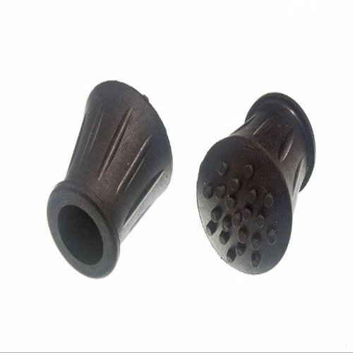 100 x Walking Stick Crutch Frame FERRULES Black Rubber 5/8 INCH 15MM ID