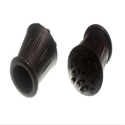 12 x Walking Stick Crutch Frame FERRULES Black Rubber 3/4 INCH 19MM ID