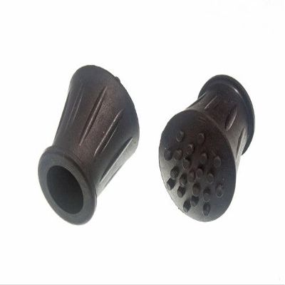 12 x Walking Stick Crutch Frame FERRULES Black Rubber 5/8 INCH 15MM ID