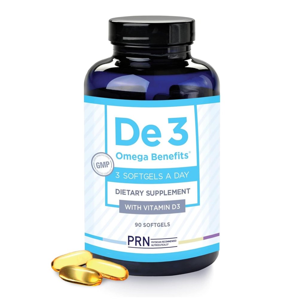 De3 Dry Eye Ultra Pure rTG Omega 3 Support for Dry Eyes - 2400 mg EPA & DHA New & Improved-Burpless-3 per day serving, 1-month supply