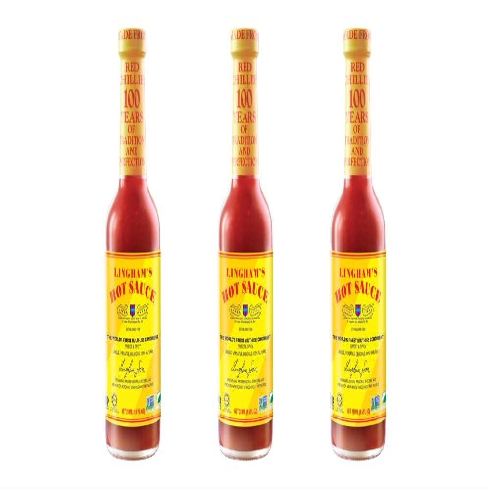 BONUS PACK - Lingham's Hot Sauce, Original, 12.6 oz Buy 2+1 Free (Pack of 3)